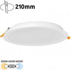 Φωτιστικό LED Στρογγυλό Χωνευτό 24W 230V 2400lm CCT 21-02418